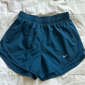 Nike Women's dri fit turquoise blue Athletic Shorts